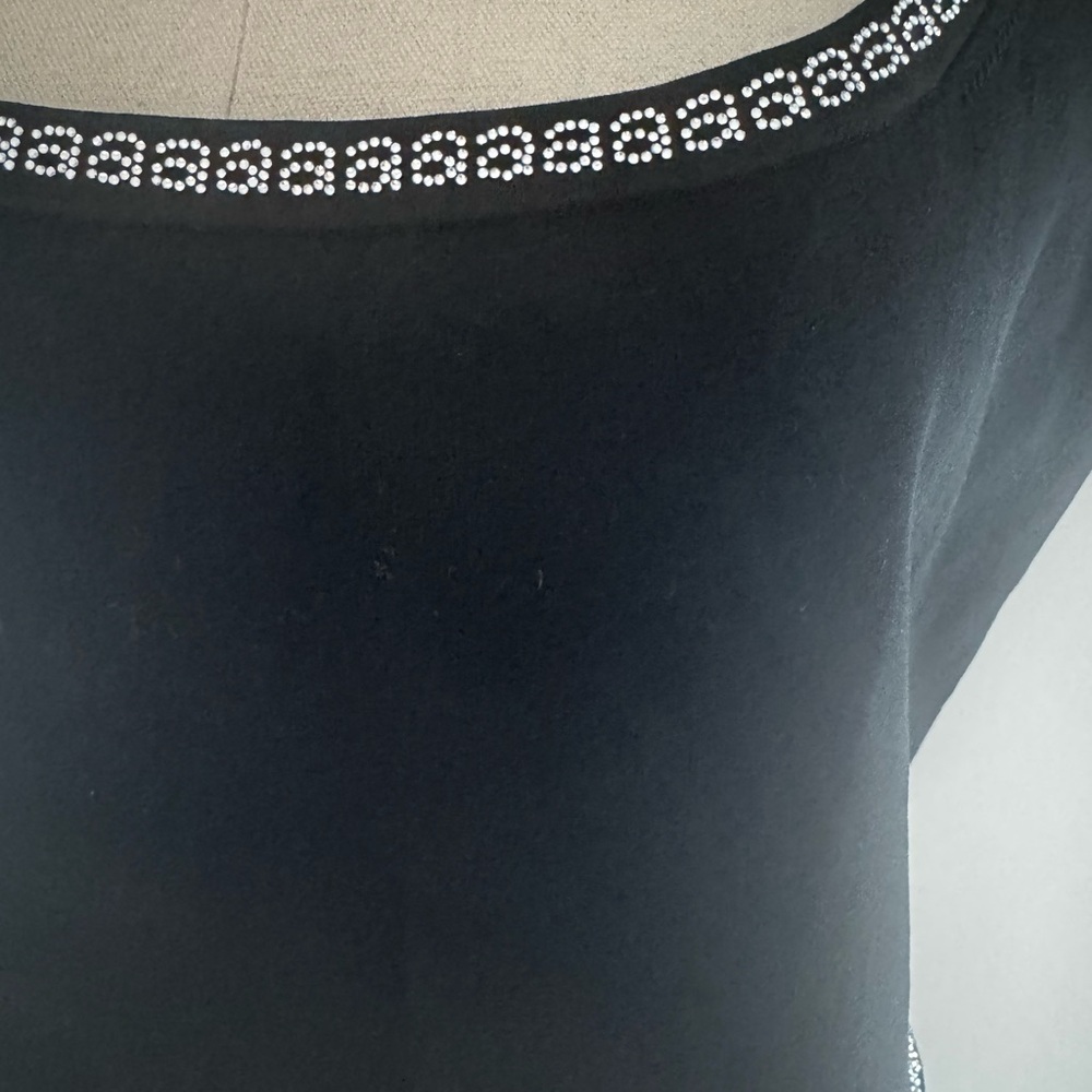 Alexander Wang Black Top with Rhinestone Accents